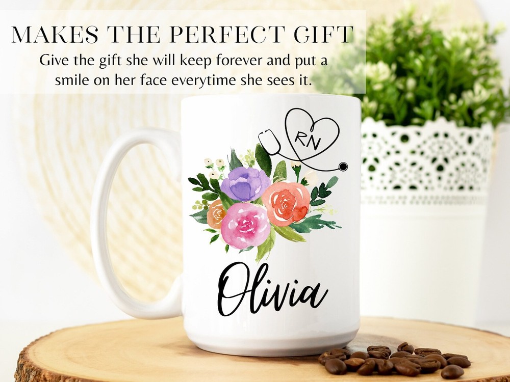 Nurse Mug Personalized Rn Gift Nurse Cup Rn Name Mug Nurse Coffee Mug Rn Mug