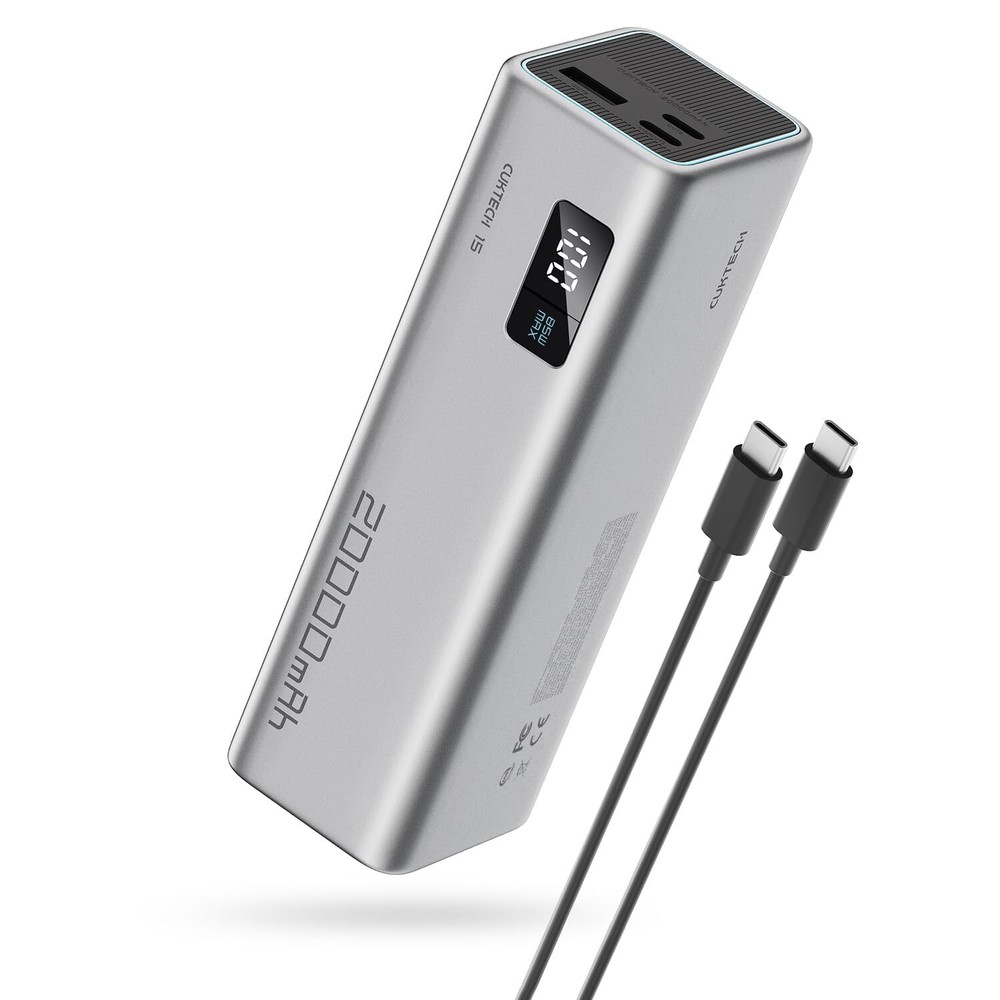 85W Power Bank, 20000mAh Portable Laptop Charger, Single Port 65W, 3-Port Fas...