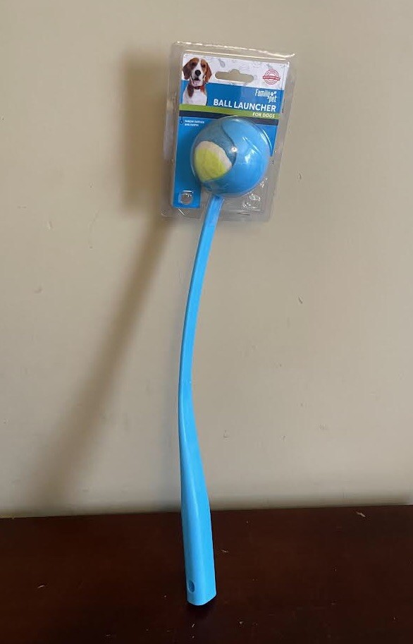 Tennis Ball Thrower Launcher Dog Toy Chucker Fetch Stick Blue Lightweight New