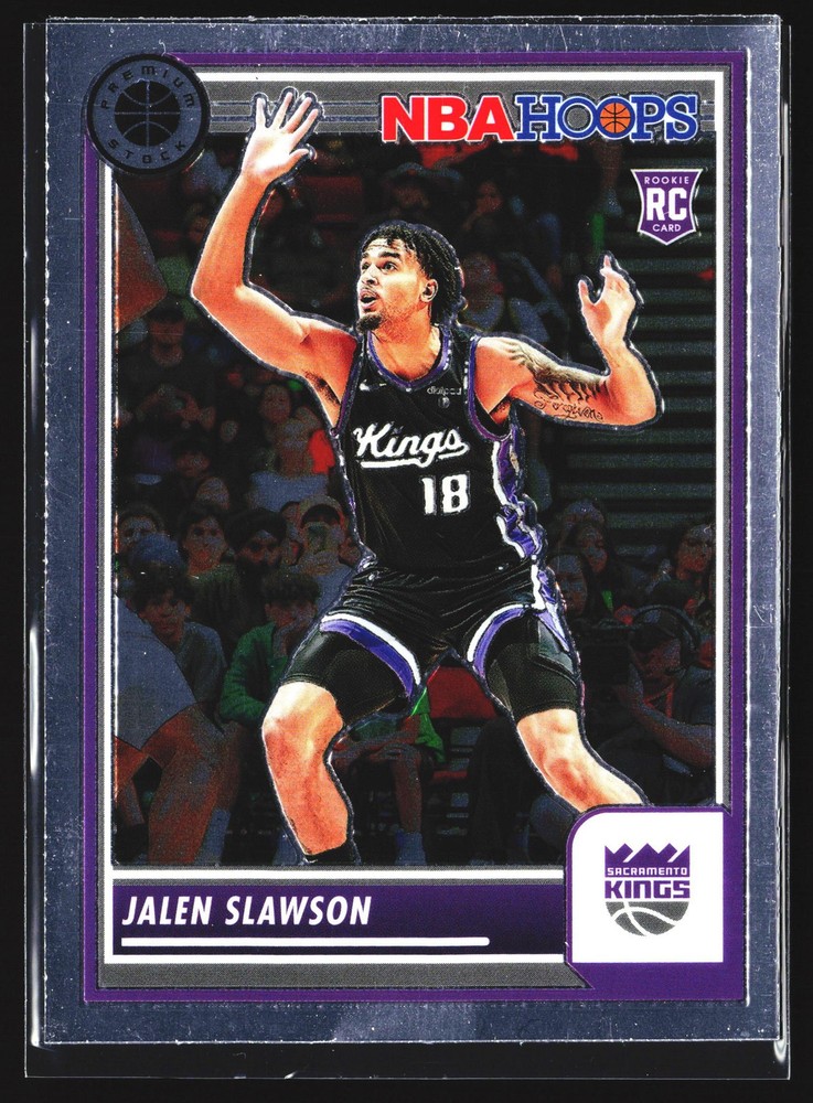 Jalen Slawson 2023 Hoops Premium Rookie Card Sacramento Kings NBA RC