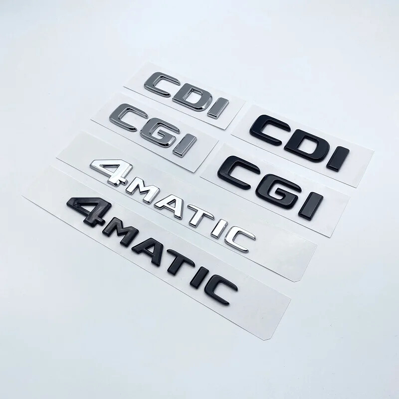 Mercedes CDI CGI TDI 4Matic Trunk Emblem Nameplate Sticker  
