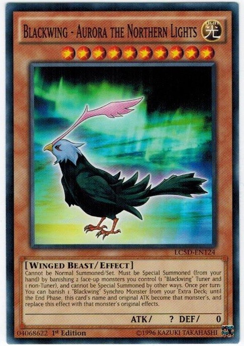 Blackwing Aurora the Northern Lights LC5D-EN124 Common 1st Edition Yugioh Card
