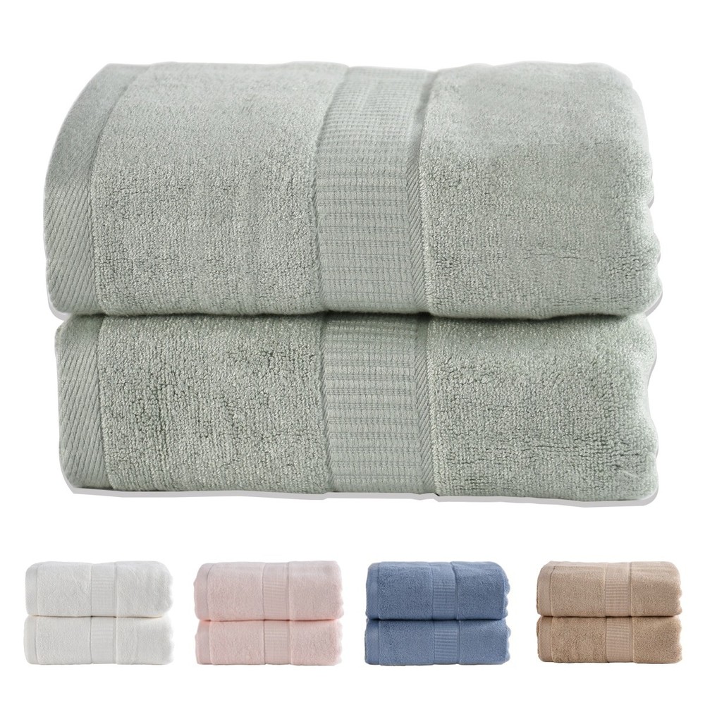 2 Pack Premium Cotton Bath Towels With Gift Box