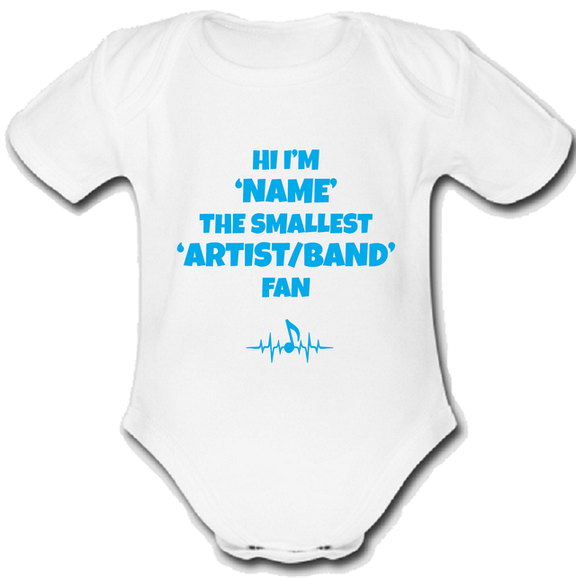 Foals babygrow Baby vest grow music gift FAN GIFT CUSTOM NAME