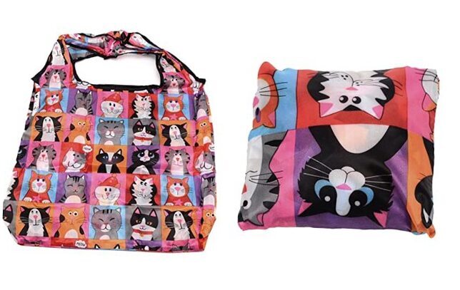 Foldable Shopping Bags Reusable Grocery Bags Heavy Duty Tote Polyester Style1