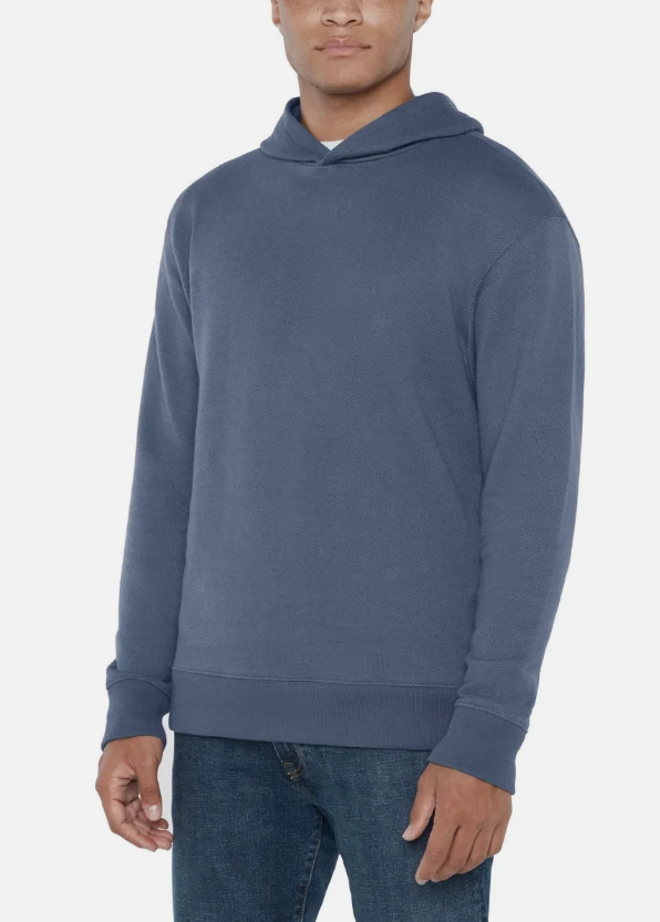 GAP Men's Textured Hoodie Blue Size XL