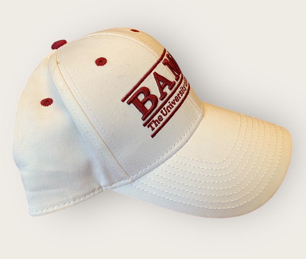 Alabama Crimson Tide Men's White Adjustable Snapback Cap NCAA
