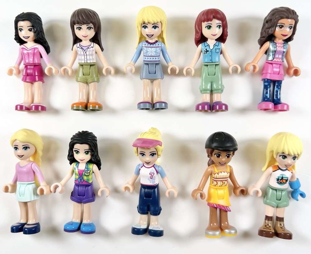 LEGO Friends Mini Dolls Lot of 10 Random Figures Bundle Genuine LEGO