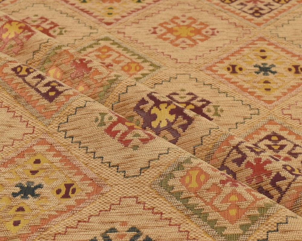 Kilim upholstery fabric tribal Turkish Moroccan Southwestern by yard or meter  