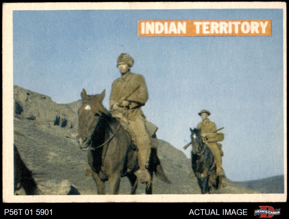 1956 Topps Davy Crockett Orange Back #25 Indian Territory  5 - EX