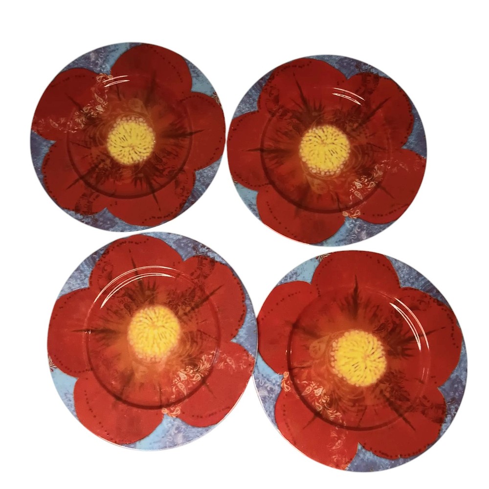 Waechtersbach Petal Power Salad Plates Petal Power Petunia Design Set of Four