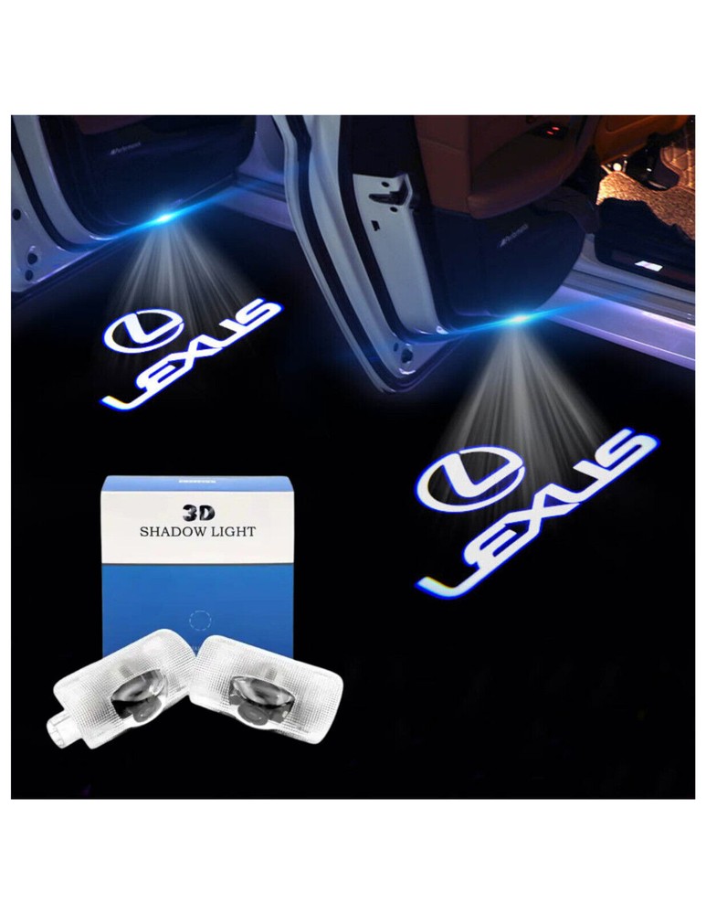For Lexus ES IS GX RX GS LS LX RC UX Car Accessories Door Projector Light Logo
