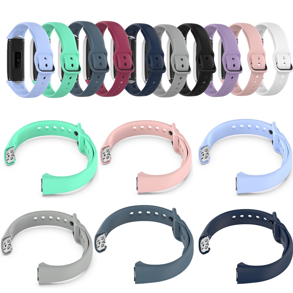 For Samsung Galaxy Fit SM-R370 Tracker Silicone Wristband Buckle Bracelet Strap