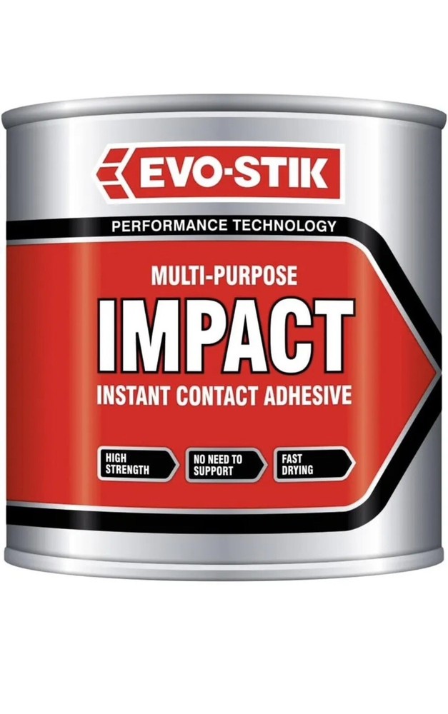 Evo Stick Impact Instant Contact Adhesive Multi Purpose Glue High Strength 750ml