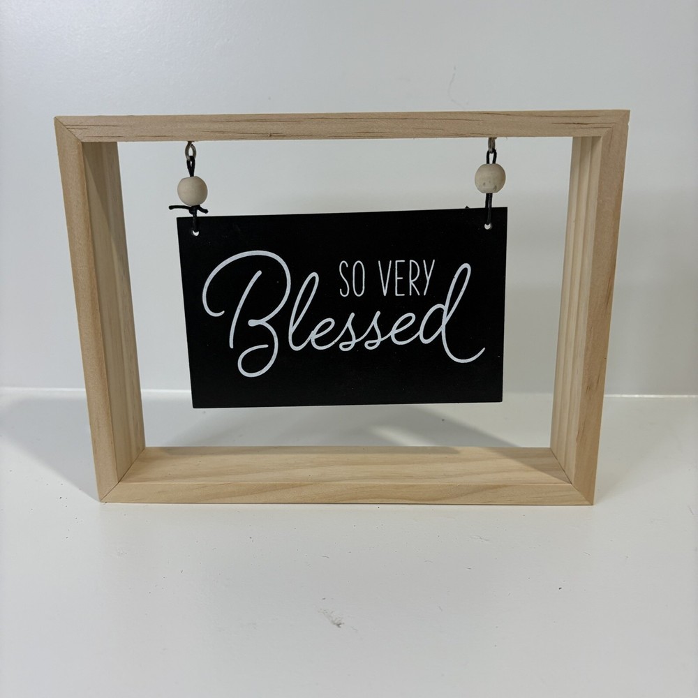 Do Very Blessed Wooden Hanging Wall Plaque