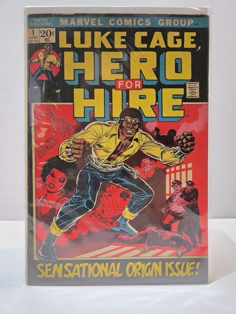 🔥🔑 Hero For Hire #1 - 1st Appearance of Luke Cage (Marvel Comics) - 1972