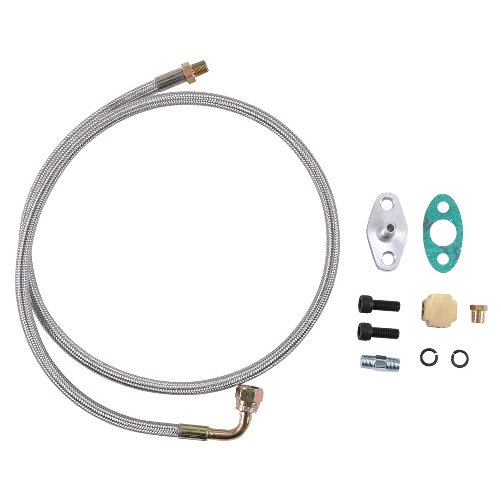 Kit de manguera de drenaje de línea de retorno de aceite de alimentación de aceite en turbocompresor T3 T4 T60 T70