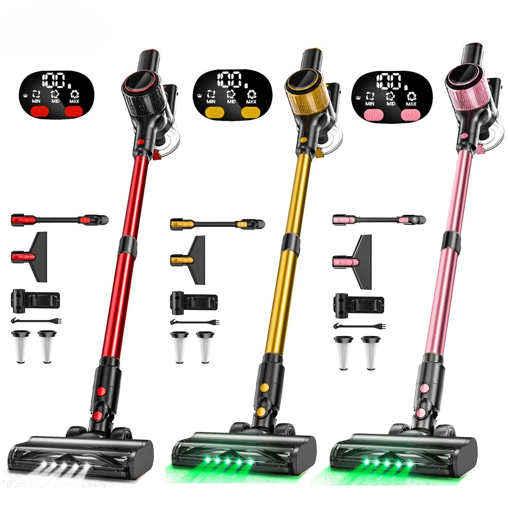 30Kpa 350W Handheld Cordless Vacuum Cleaner Powerful Suction Stick 1.5L Dust Cup