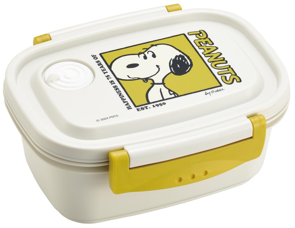 Skater Microwave Safe Lunch Box S 430ml Snoopy PEANUTS 75th Anniversary Design