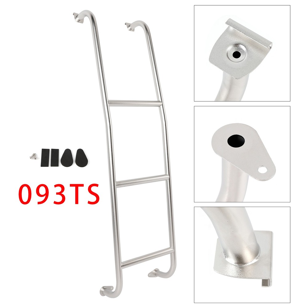 093TS Stainless Steel 3-Step Van Ladder Fits Ford Transit Low Roof Vans 14-2025
