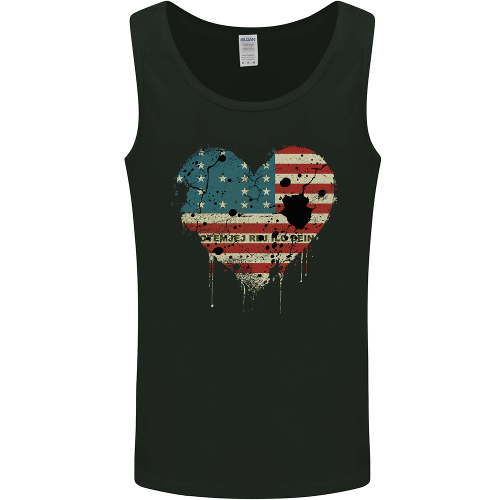 Love Flag Bikini Atoll Football Mens Vest Tank Top