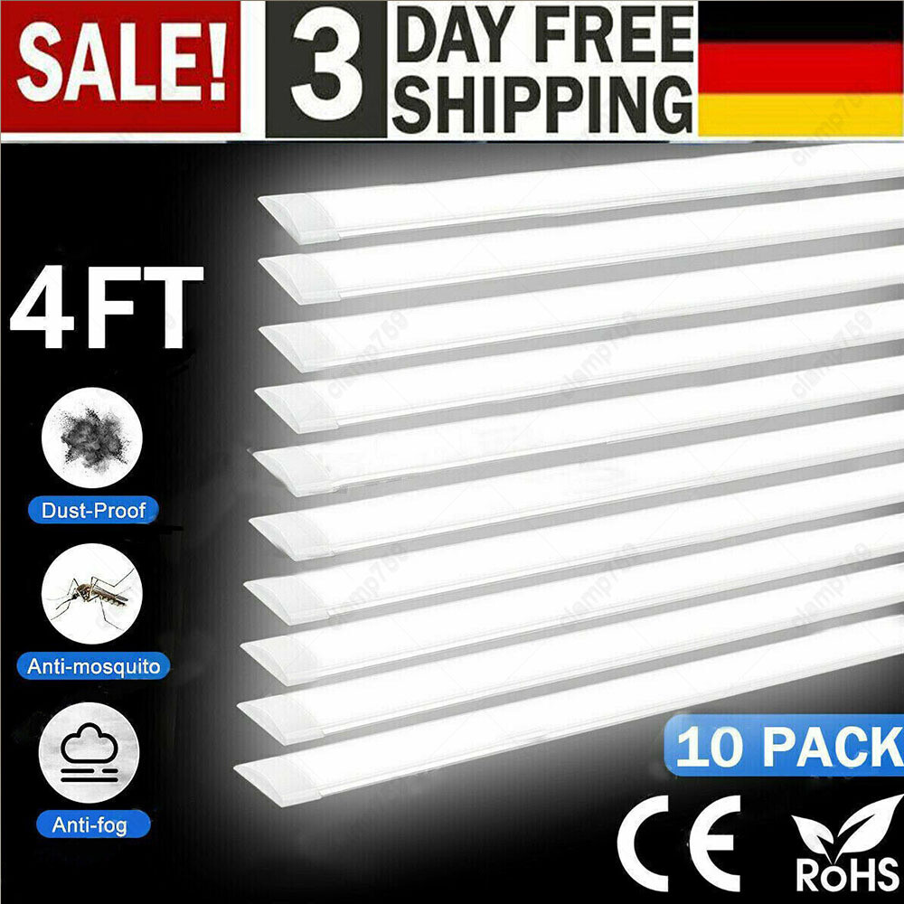 LED Batten Tube Light for Shop, Garage & Workbench – 1FT to 4FT (120cm) Ceiling Fixture  