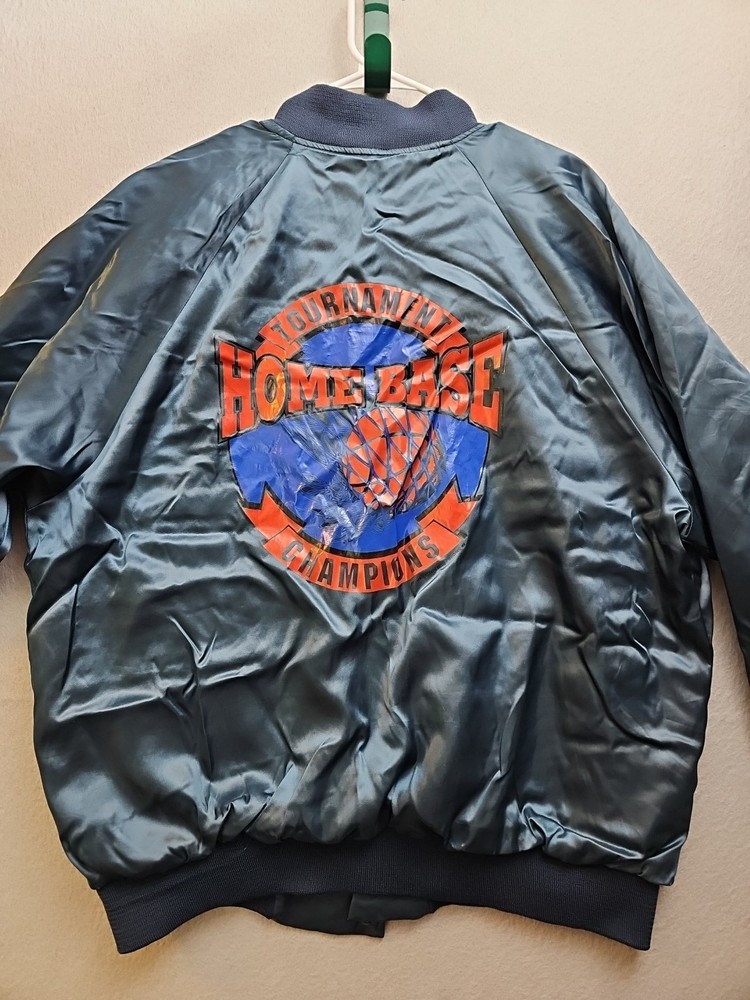 Home Base Tournament Champions Vintage Satin Jacket