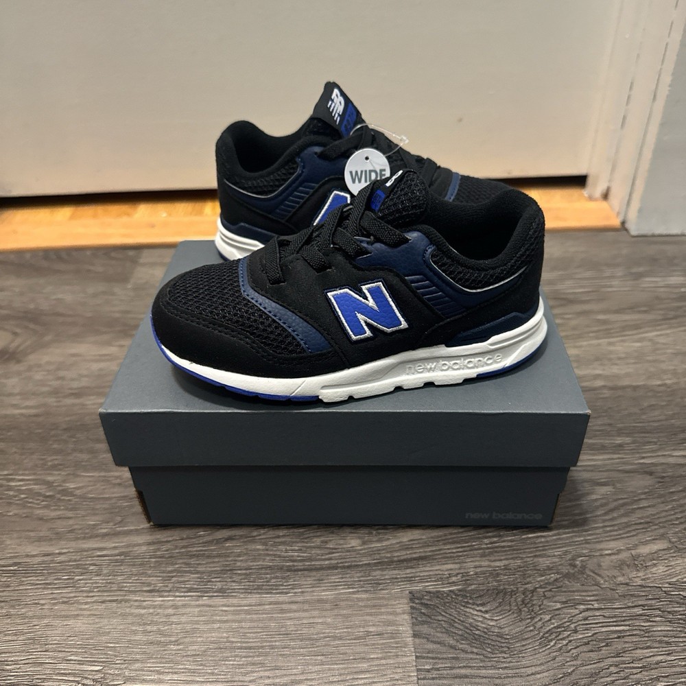 New Balance 997H Brand New New Bungee Lace Kids Size 10 Black Blue NIB Nice