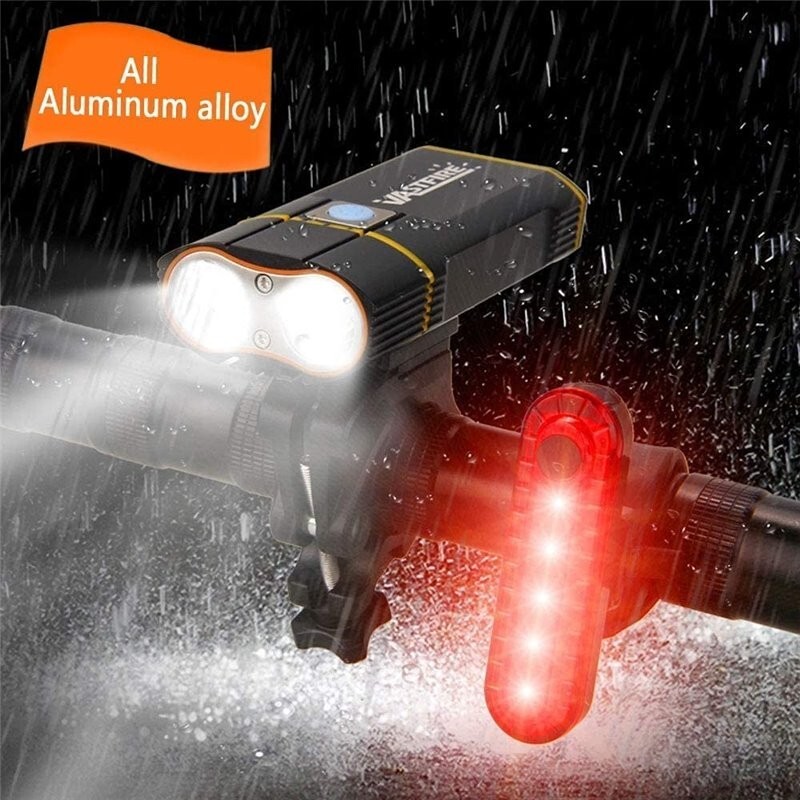 1000 lumen Bike Light Set USB Rechargeable