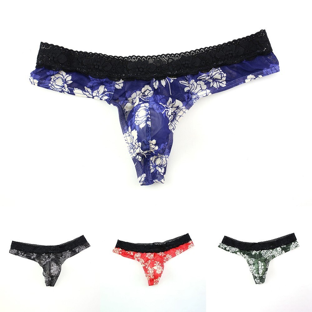 2022 Fashion Male Men Underpants String T-Back Bikini Thongs Underwear
