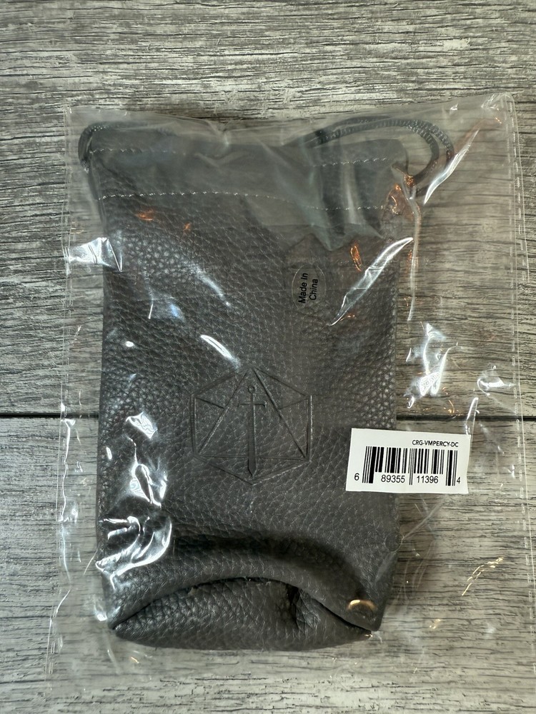 Vox Machina PERCIVAL Dice Set 7 Die Hard d20 + Critical Role PU Leather Bag