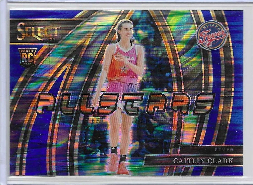 2024 Panini Select WNBA - All-Stars Blue Flash Prizm #15 Caitlin Clark /99 (RC)