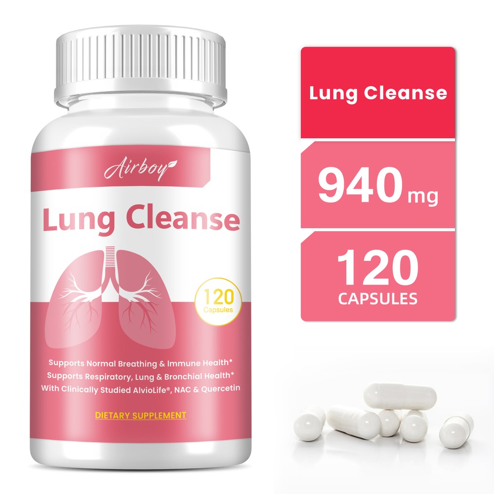 Lung Cleanse - Detox,Respiratory & Immune Support,Bronchial Health,Max Strength