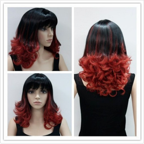 Women Wig Long Wavy Curly Wig Ladies Hair Wig Dark Brown Blonde Cosplay Wigs