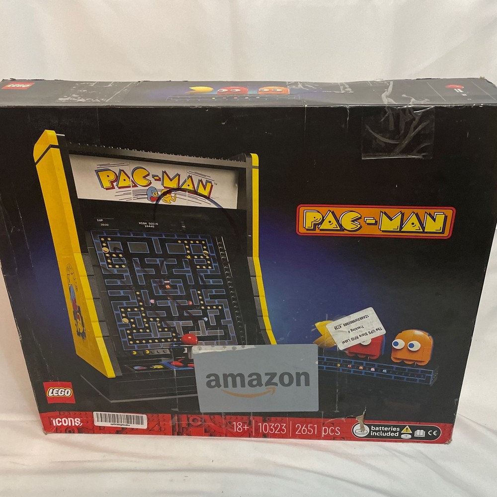 LEGO Icons PAC-MAN Arcade 10323 Set, 2651pcs Black/Yellow