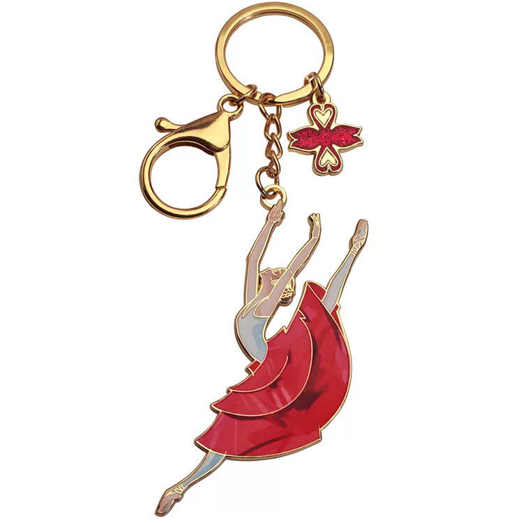 Cultural Dance Dance Hardware Metal Ballet Bag Car Pendant Key Chain Art Gift