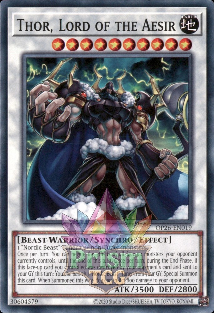 Thor Lord of the Aesir OP26-EN019 Yu-Gi-Oh Ultra Rare Card