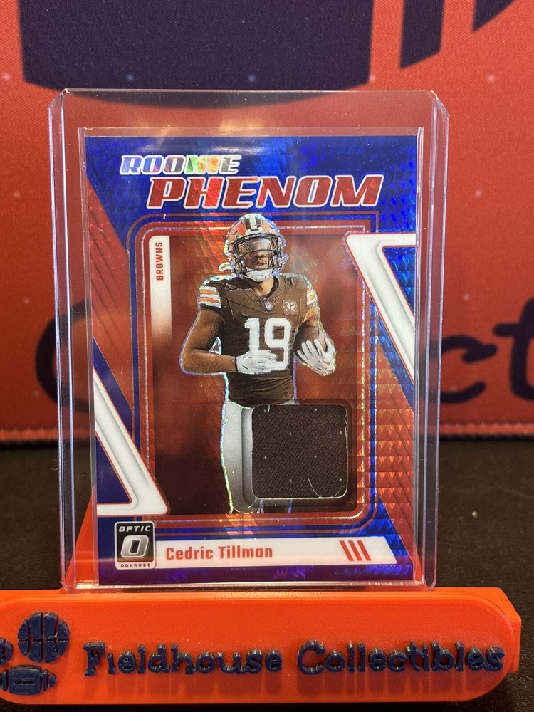 2023 Donruss Optic Football Cedric Tillman Rookie Phenom Prizm RP-CTI Card