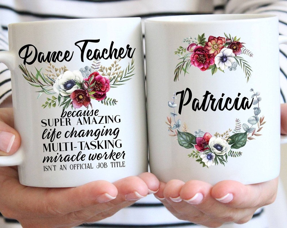 Dance Teacher Gift Mug For Women L Thank You Appreciation Birthday Christmas