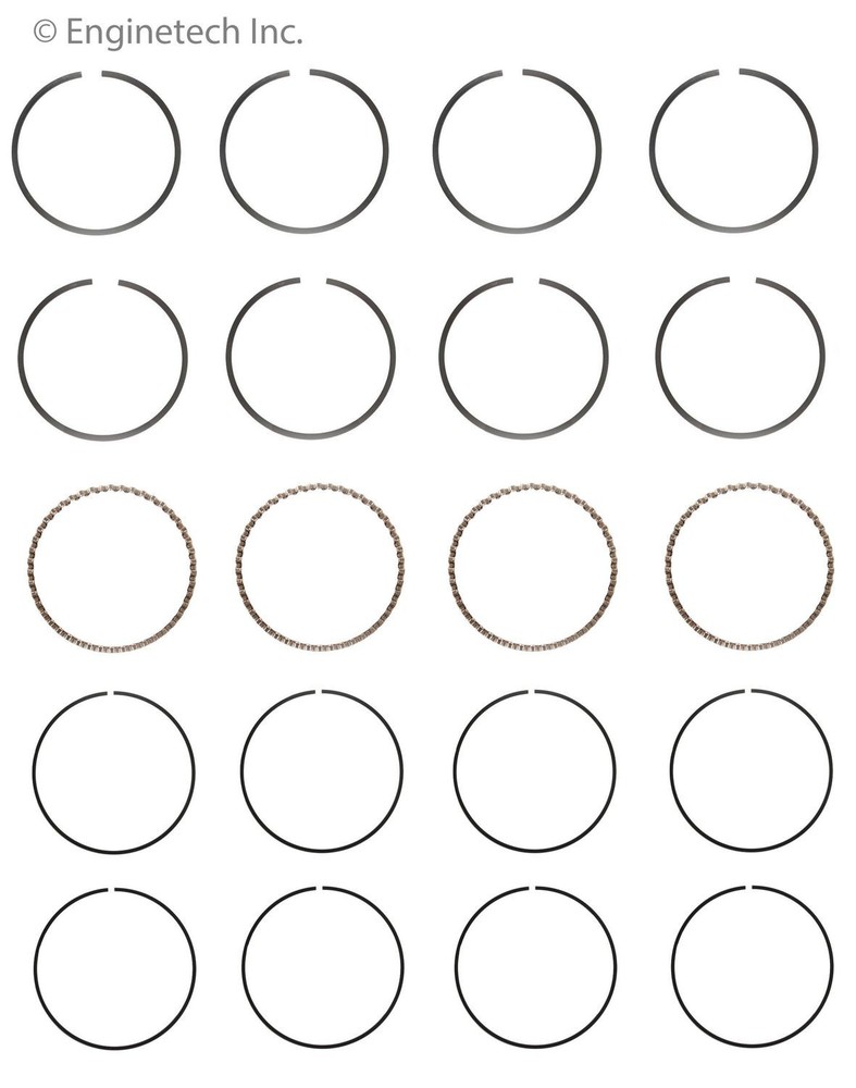 Piston Ring Set For Select 95-04 Ford Mazda Mercury Models S84834-STD