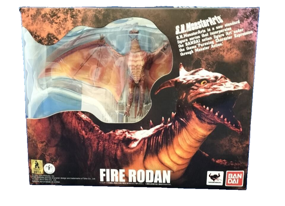 Bandai SH MonsterArts Godzilla Fire Rodan Action Figure with Original Box