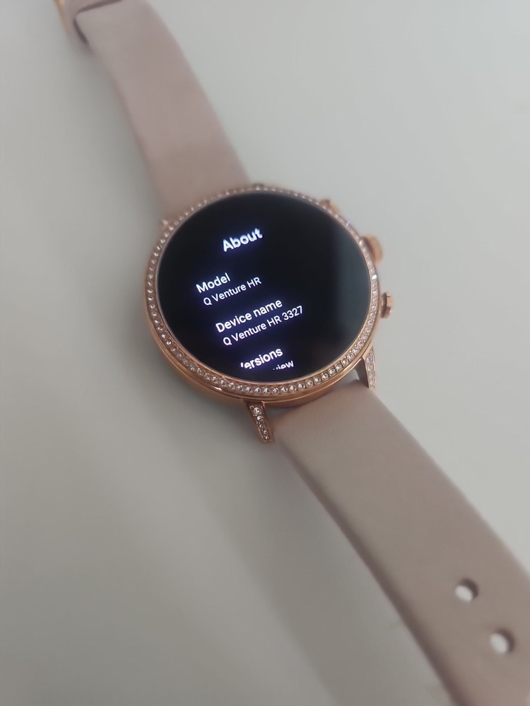 Fossil Gen 4 Venture HR Smartwatch with Blush Leather Band - FTW6015P