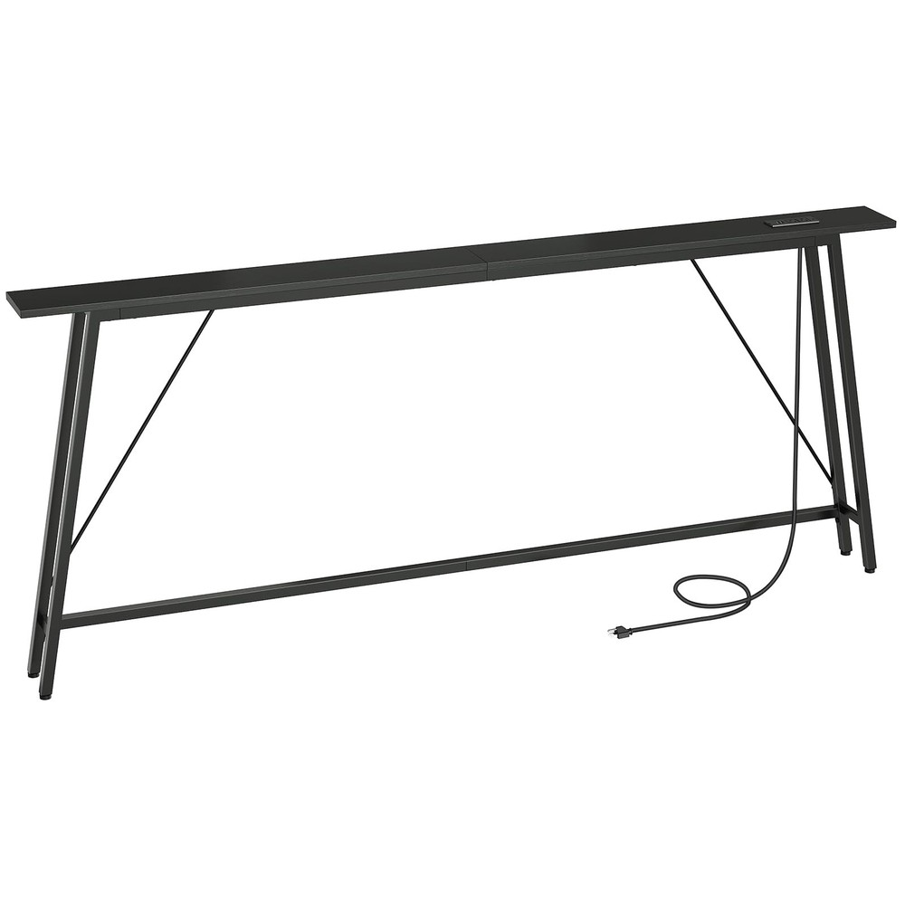 78.7-Inch Slim Console Table with Built-In Power Outlets for Sofa or Entryway