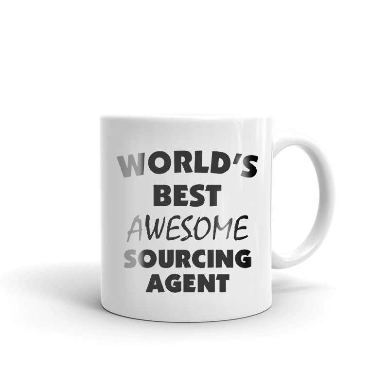 World's Best Awesome Sourcing Agent Coffee Tea Ceramic Mug Office Work Cup Gift