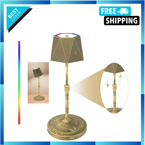 Cordless Table Lamp with 8000mAh Rechargeable Battery Up to 48 Hours Usage Heig