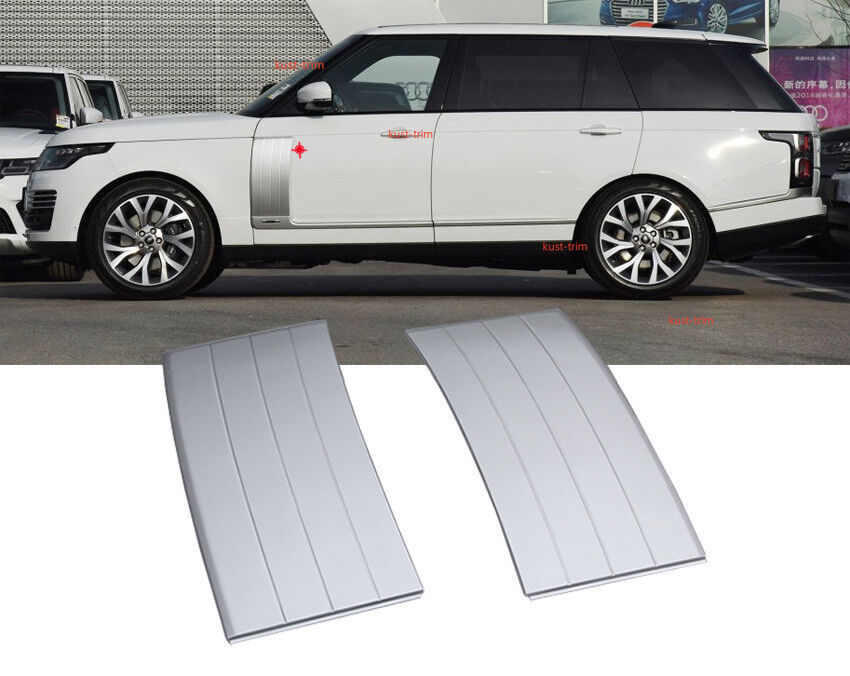 SUIT@For Range Rover L405 2013-2021 Silver Door Body Side Fender Vent Trim Cover