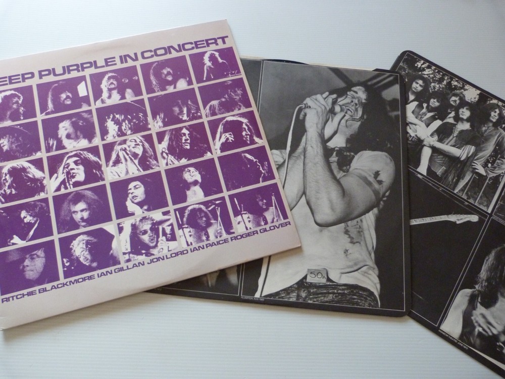 DEEP PURPLE-IN CONCERT DOUBLE LP 1980 EX/EX