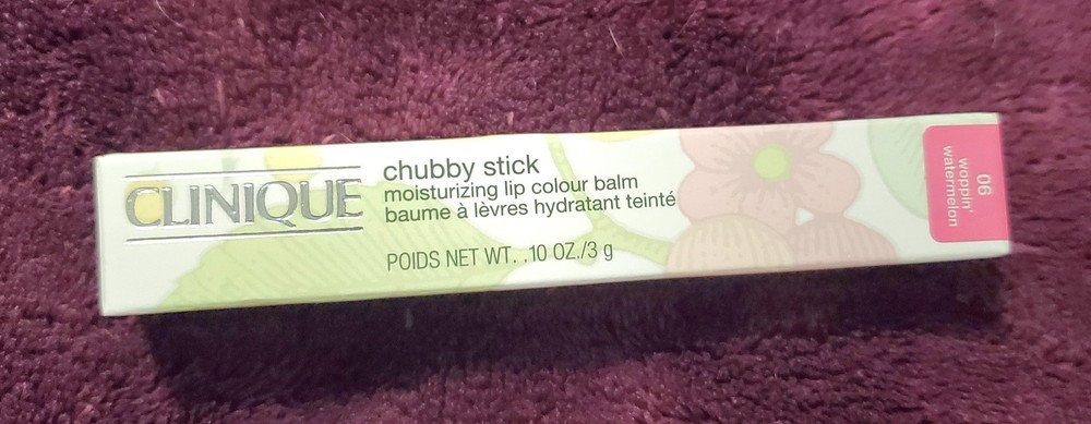 Clinique Chubby Stick Lip Balm in Woppin Watermelon - 3g Hydrating Color