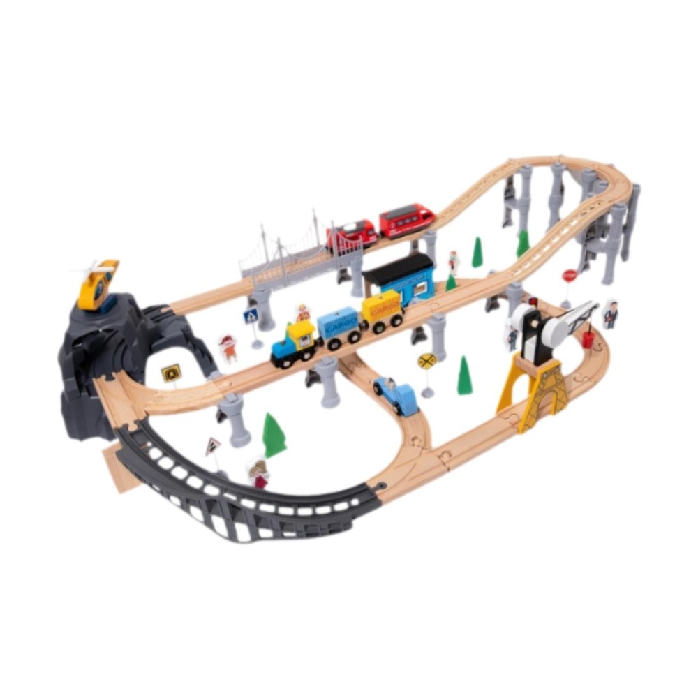 Train Railway Set Toy Preschool Educational Toy Construction Toy for Party