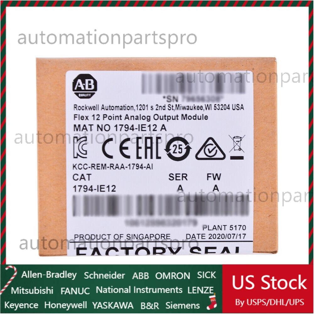 New Factory Sealed 1794-IE12 SER A Flex 12 Point Analog Input Module 1794IE12